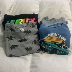2 Boys sweatshirts & 2 long sleeve thermal shirt